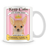 Keep Calm and Hug a Chihuahua Mug - Pink