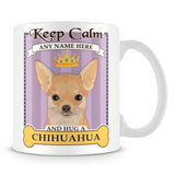 Keep Calm and Hug a Chihuahua Mug - Purple