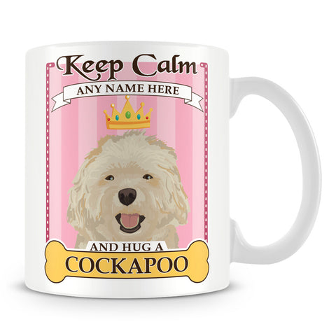 Keep Calm and Hug a Cockapoo Mug - Pink