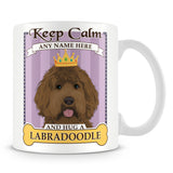 Keep Calm and Hug a Labradoodle Mug - Purple