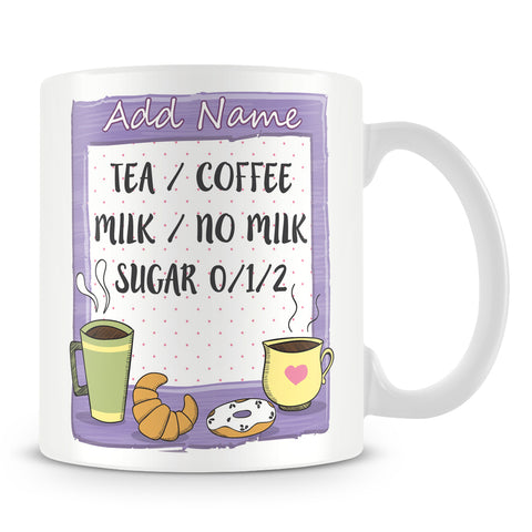 Personalised Mug - Add Name and Drink