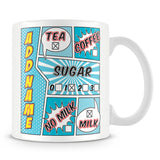 Mug with Drink Options - Comic Design