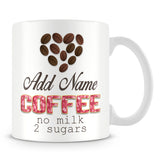 Personalised Coffee Mug with Name - Red