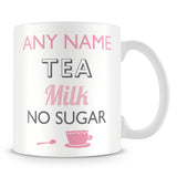 Personalised Drinks Mug – Pink