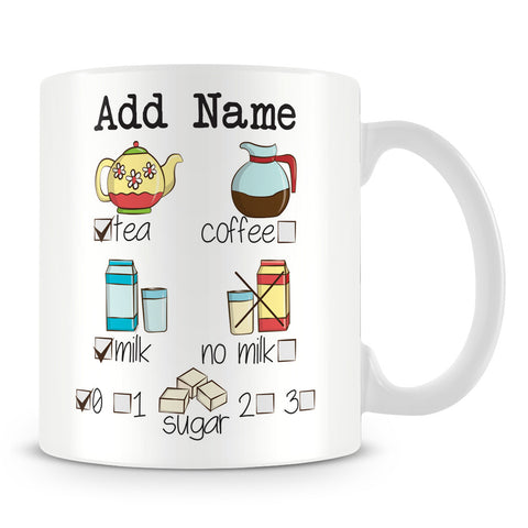 Mug with Name and Choice of Drink - MUGGZ