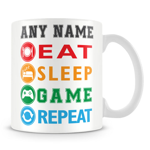Gamer Mug - Eat Sleep Game Repeat