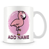 Flamingo mug for Kids - Personalise with Name