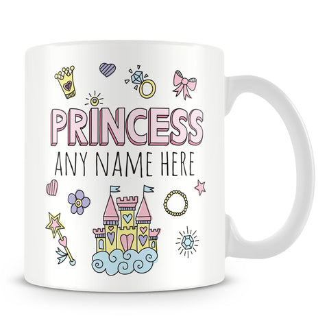 Princess Mug - Personalised Mug for Girls