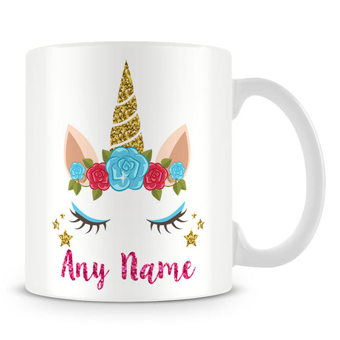 Unicorn Mug - Unicorn Eyes and Horn Design