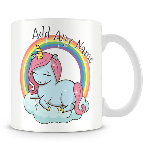 Unicorn & Rainbow Personalised Mug