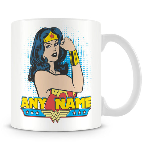 Wonder Woman Superhero Personalised Mug